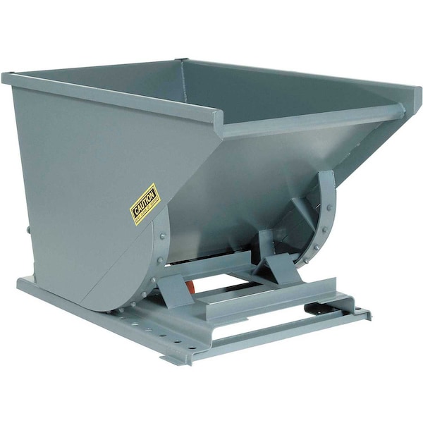 Global Industrial 1/2 Cu Yard Heavy-Duty Self-Dumping Hoppers - 52-1/2Wx37-3/4Dx32-1/2H - Gray 238323GY - main